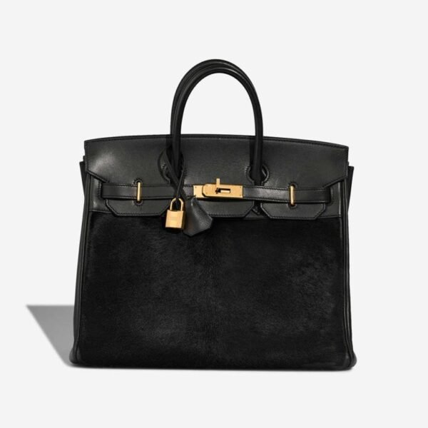 Hermès Haut à Courroies 32 Troika Evercalf / Pony Hair Black - Image 2