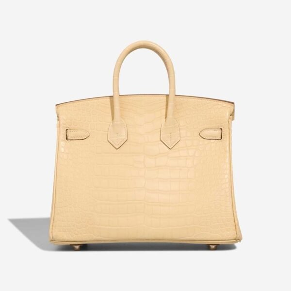 Hermès Birkin 25 Mattes Alligatorleder Vanille - Image 7