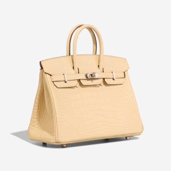 Hermès Birkin 25 Mattes Alligatorleder Vanille - Image 6