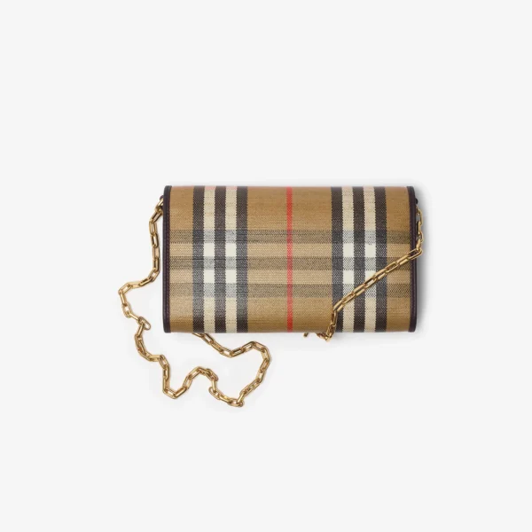 Burberry bags | Authentic Burberry bags 2025 summer Burberry new Highlands Chain Strap Wallet​ - Image 5