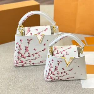 Louis Vuitton Capucines Plum Blossom Bag – Top Handle & Crossbody